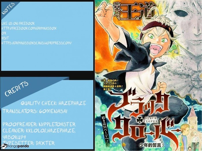 Read Black Clover Manga Online