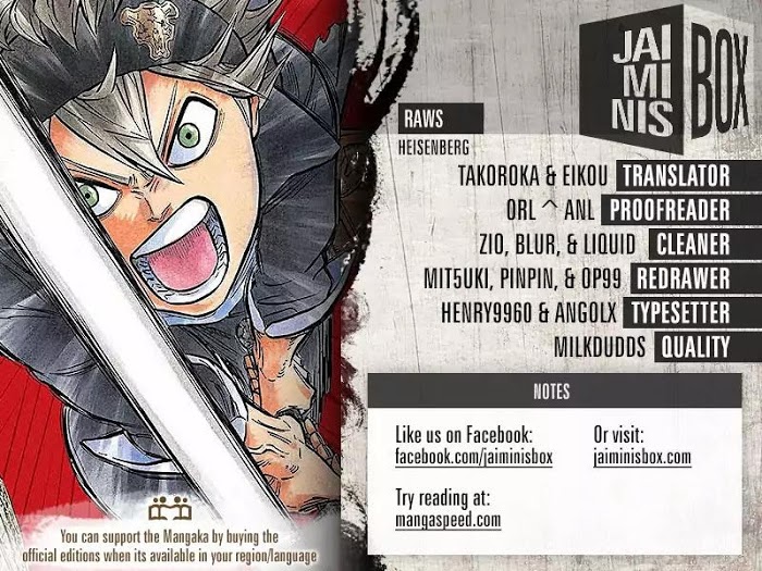 Read Black Clover Manga Online