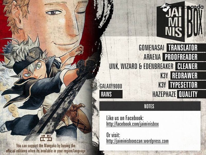 Read Black Clover Manga Online