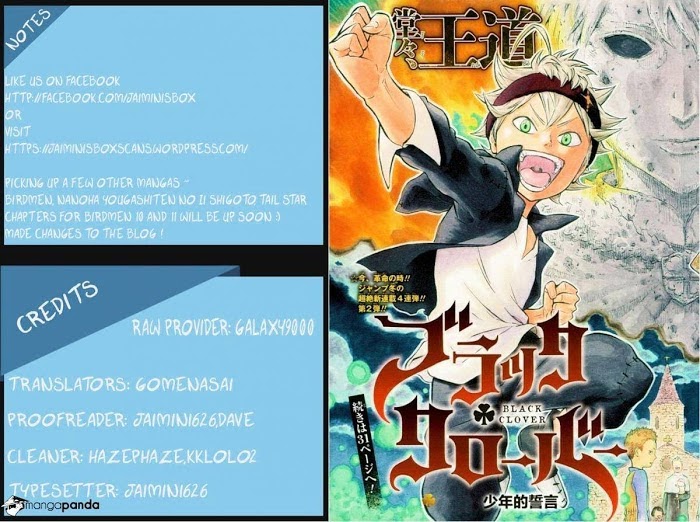 Read Black Clover Manga Online