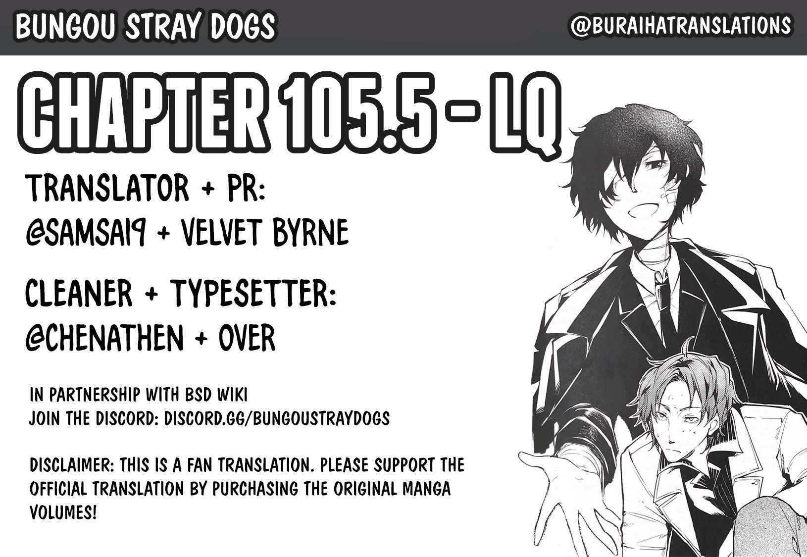 Read Bungou Stray Dogs Manga Online