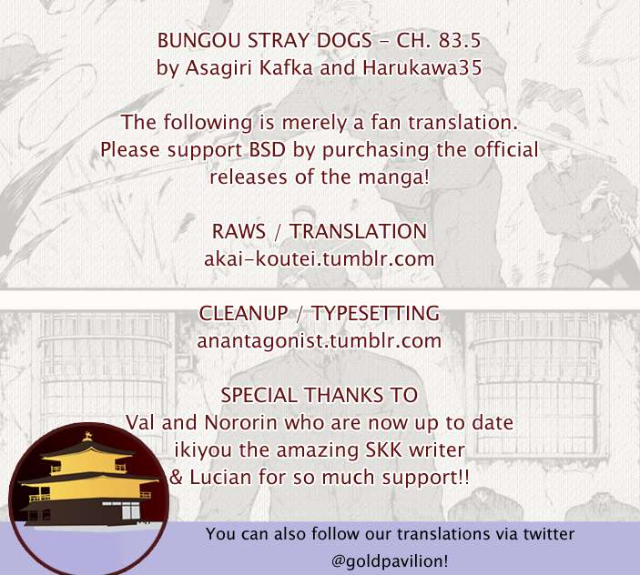 Read Bungou Stray Dogs Manga Online