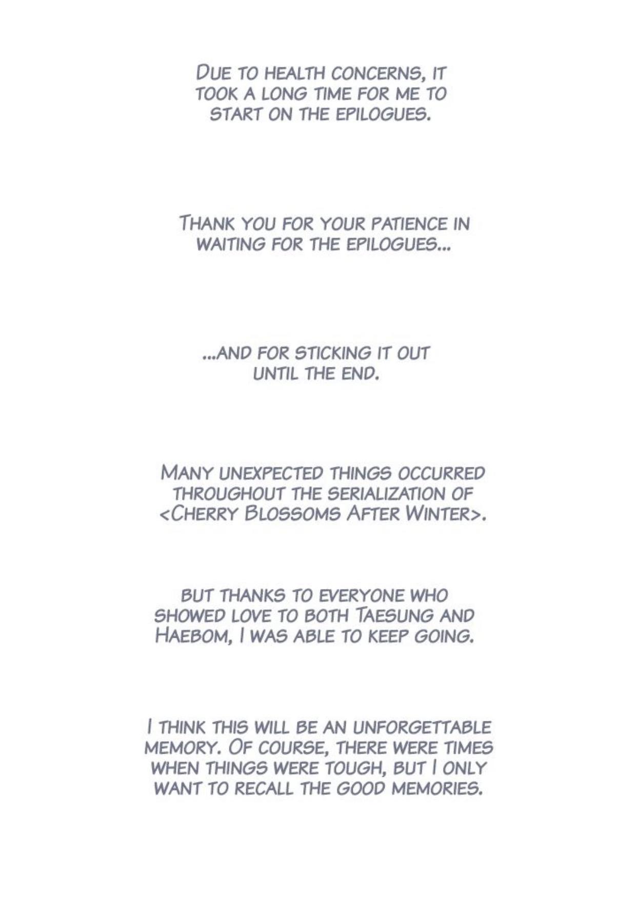 Read Cherry Blossoms After Winter Manga Online