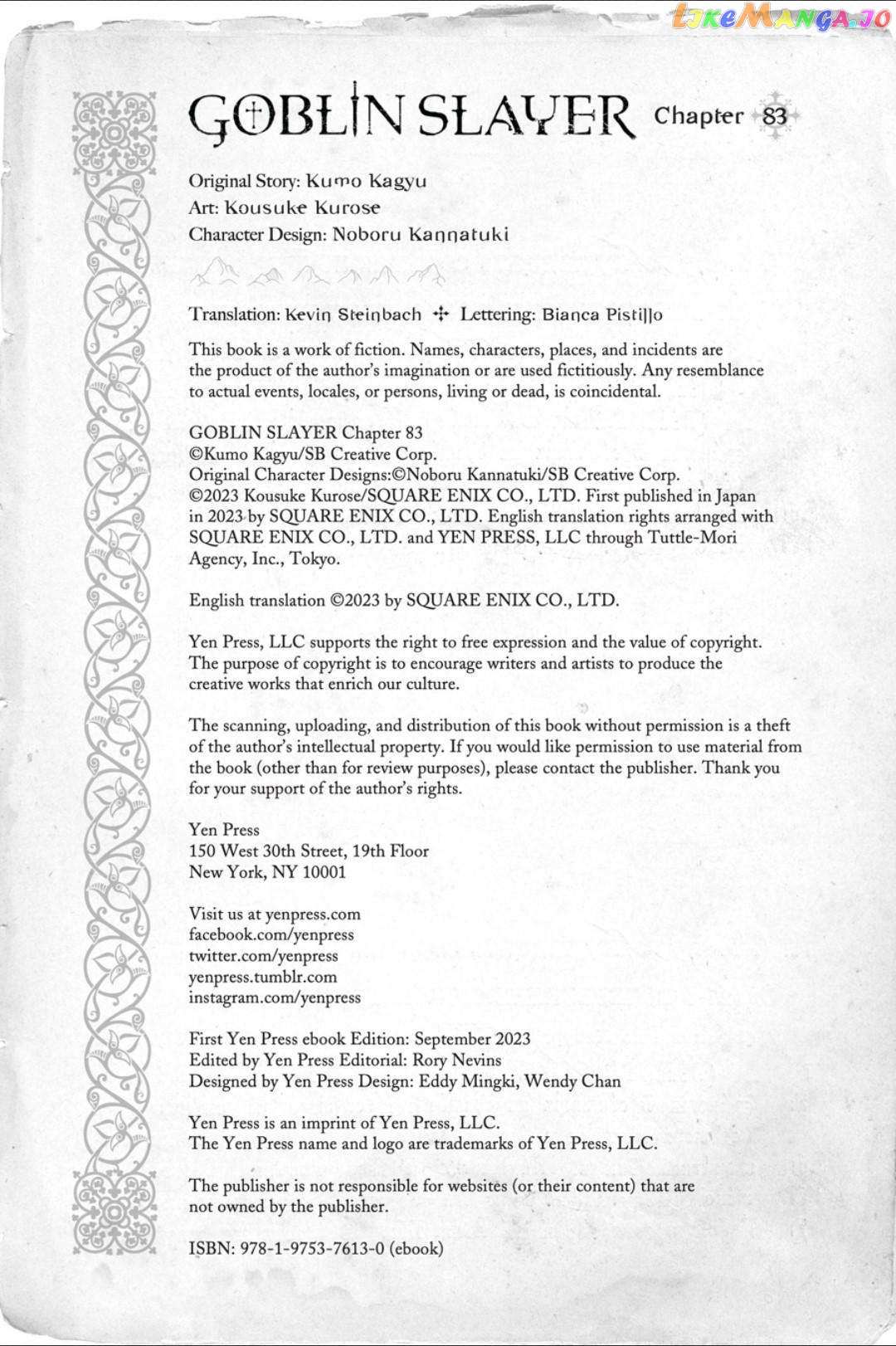 Read Goblin Slayer Manga Online