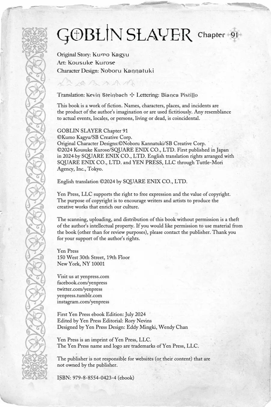 Read Goblin Slayer Manga Online