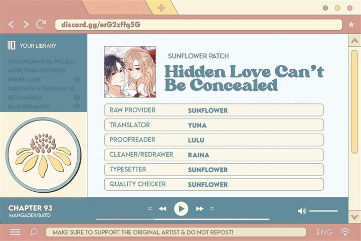 Read Hidden Love Can't Be Concealed Manga Online