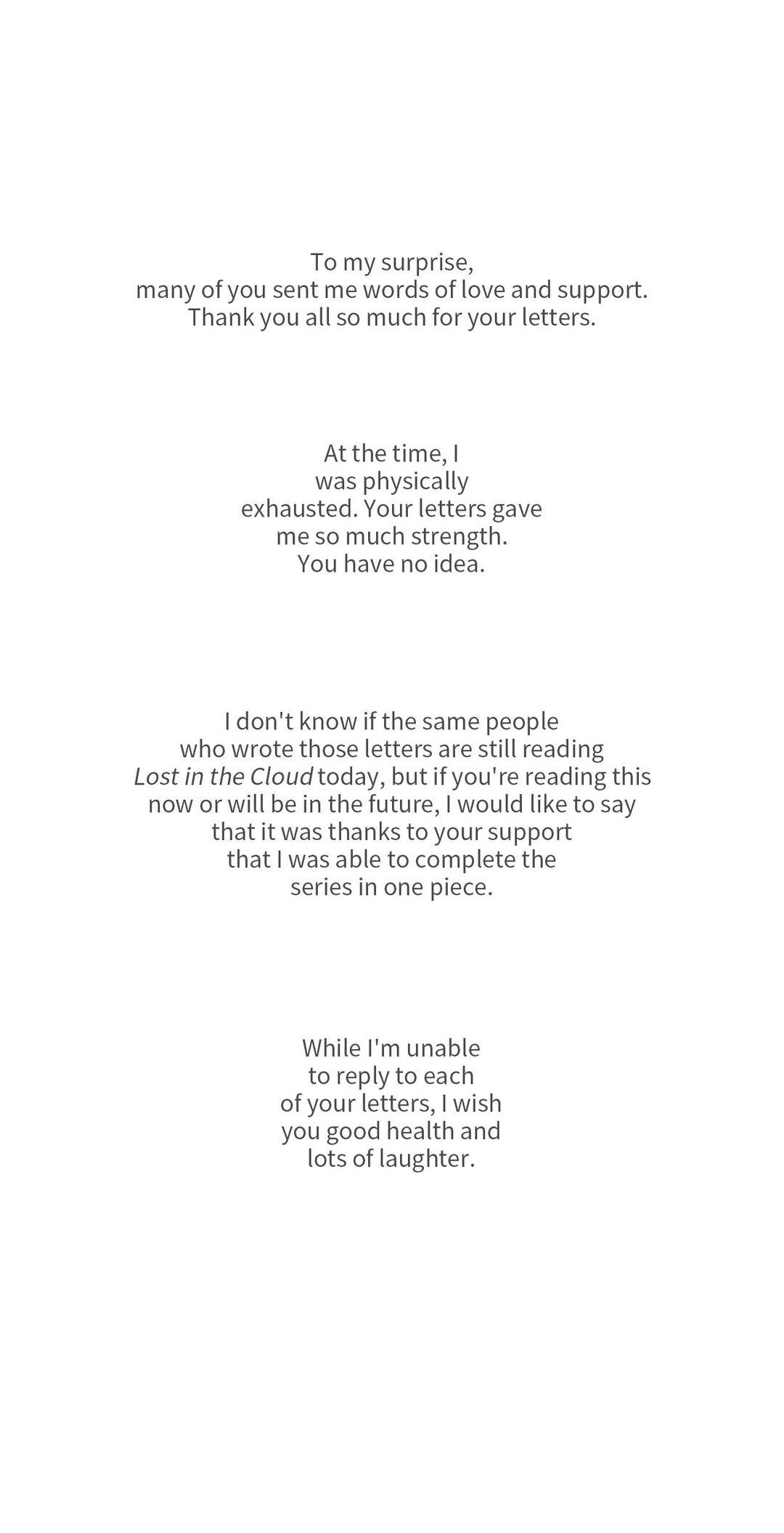 Read Lost in the Cloud Manga Online