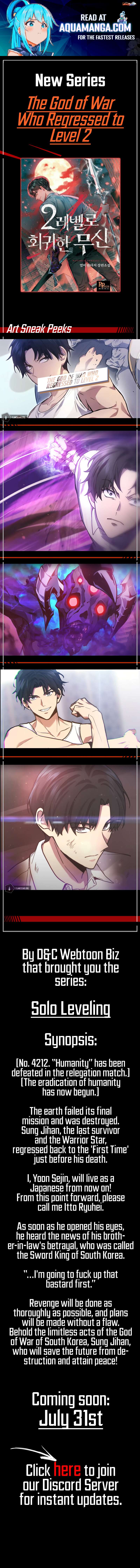 Read Martial God Regressed to Level 2 Manga Online