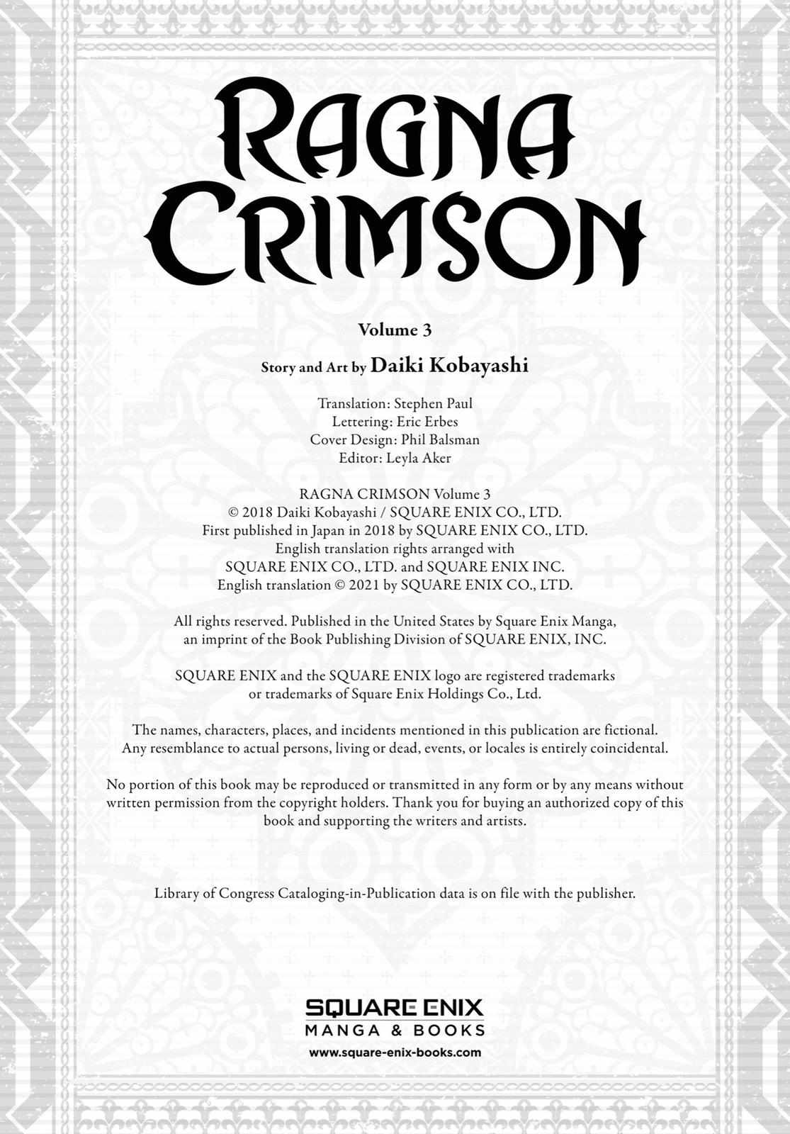 Read Ragna Crimson Manga Online