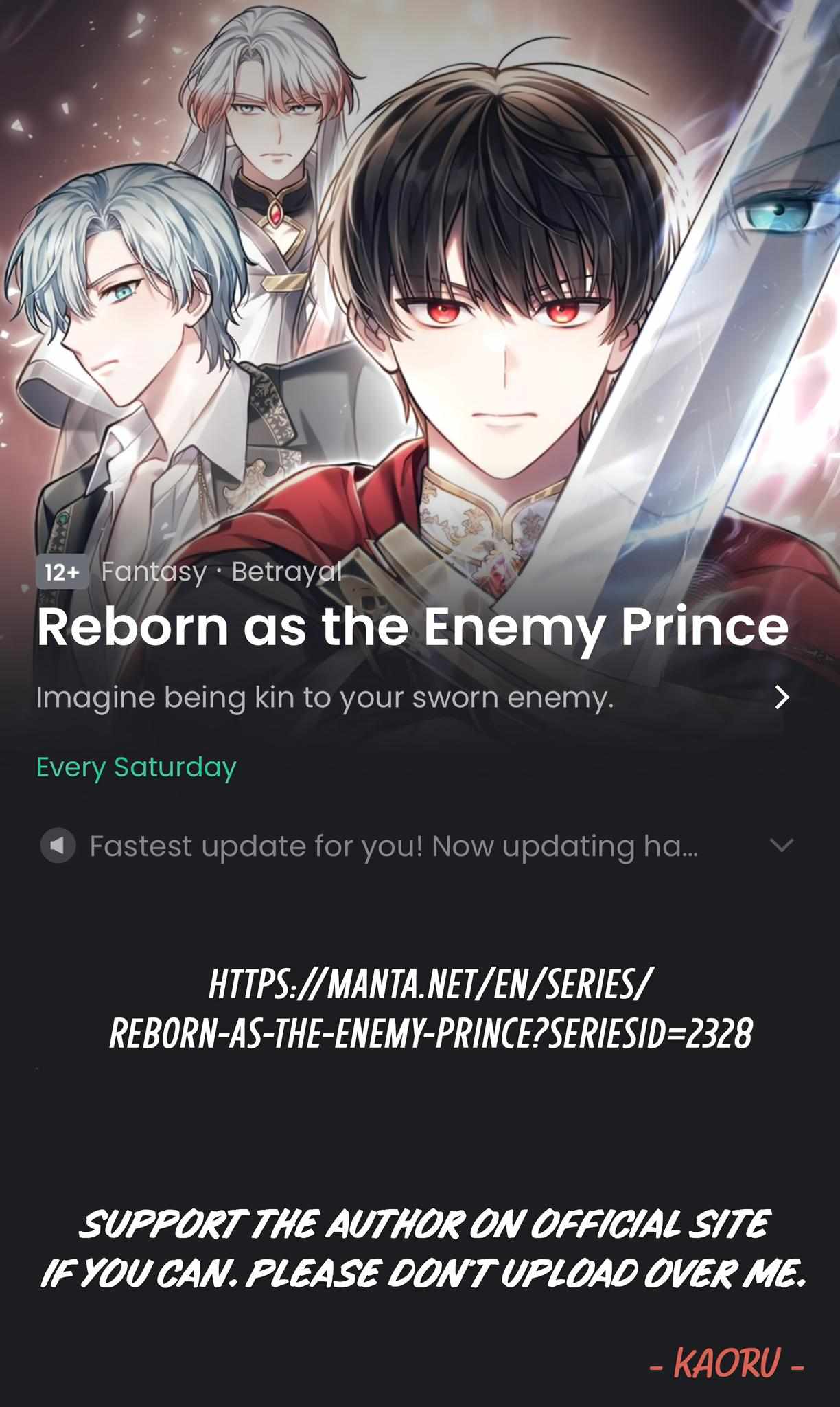 Read Reborn as the Enemy Prince Manga Online