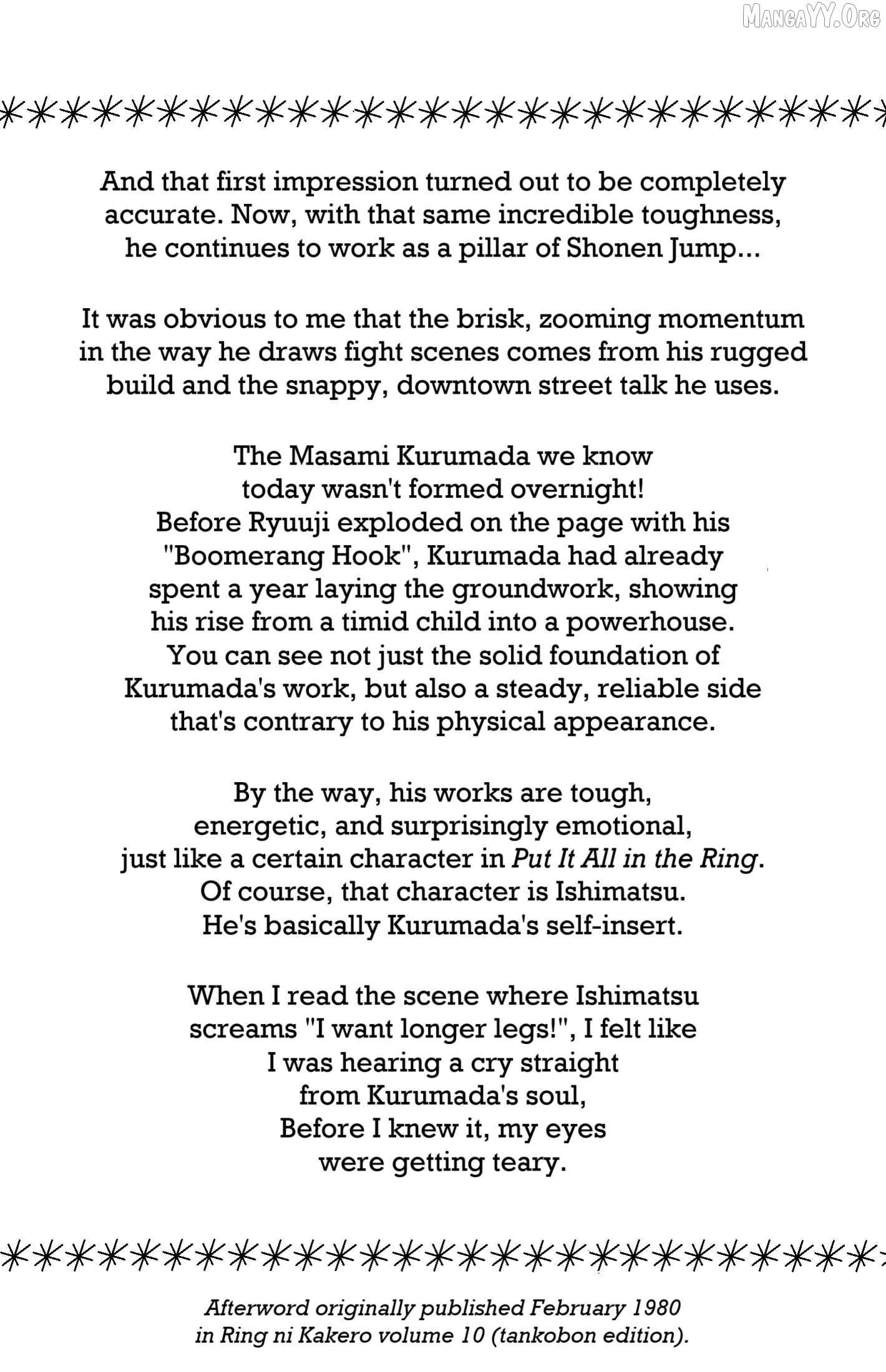 Read Ring ni Kakero Manga Online