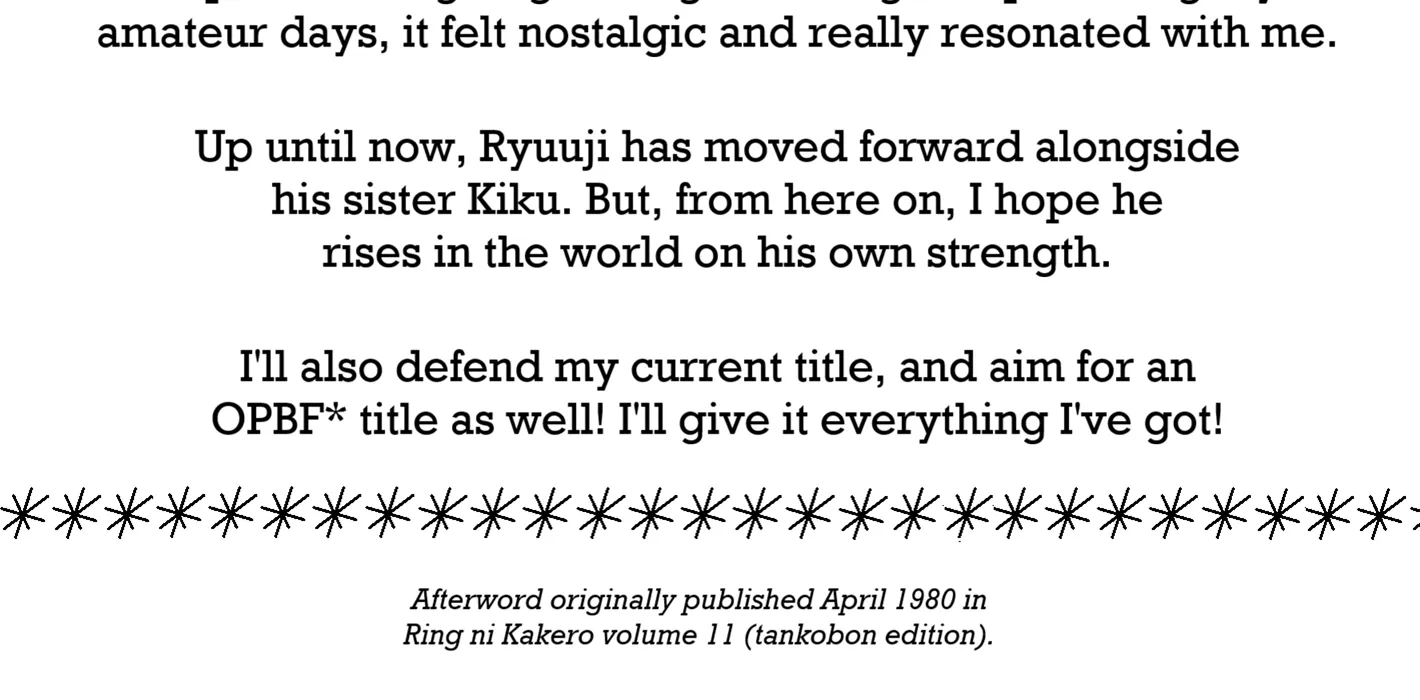 Read Ring ni Kakero Manga Online