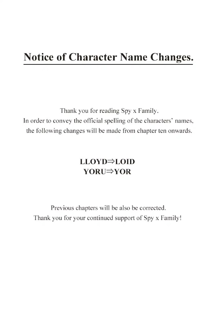 Read SPY x FAMILY Manga Online