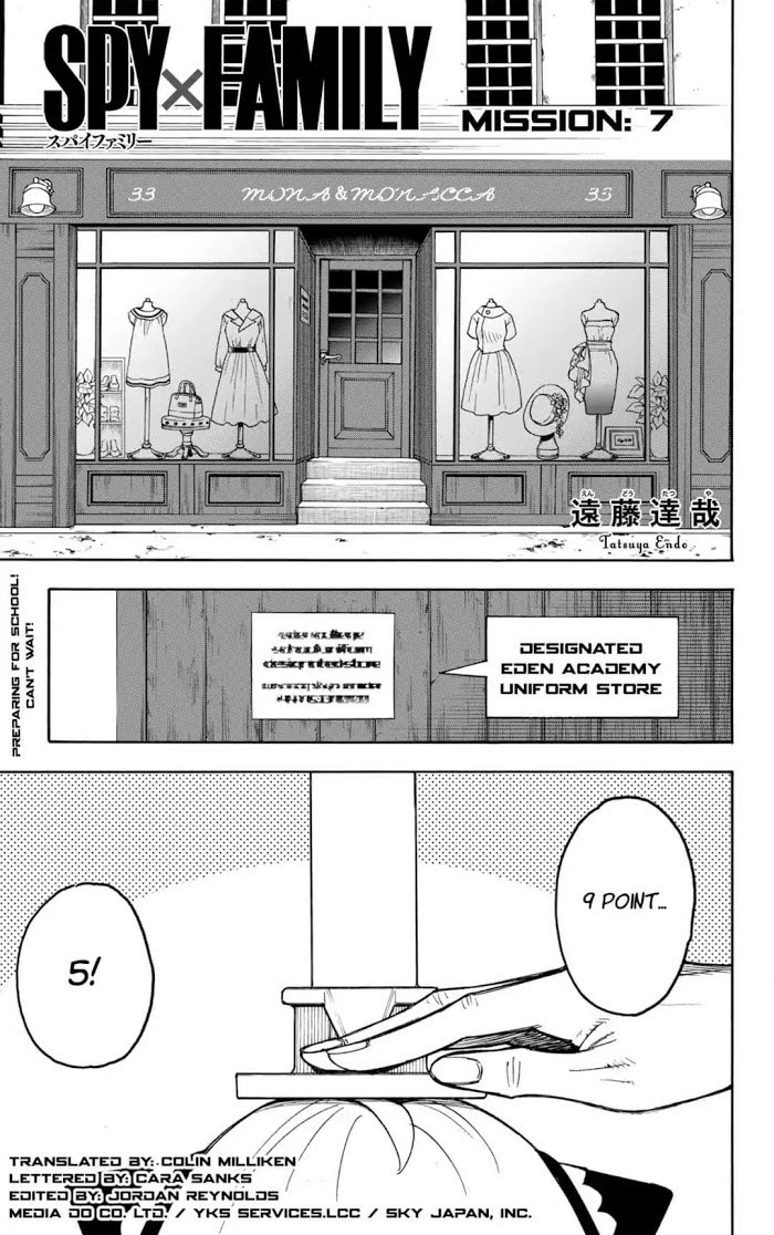 Read SPY x FAMILY Manga Online