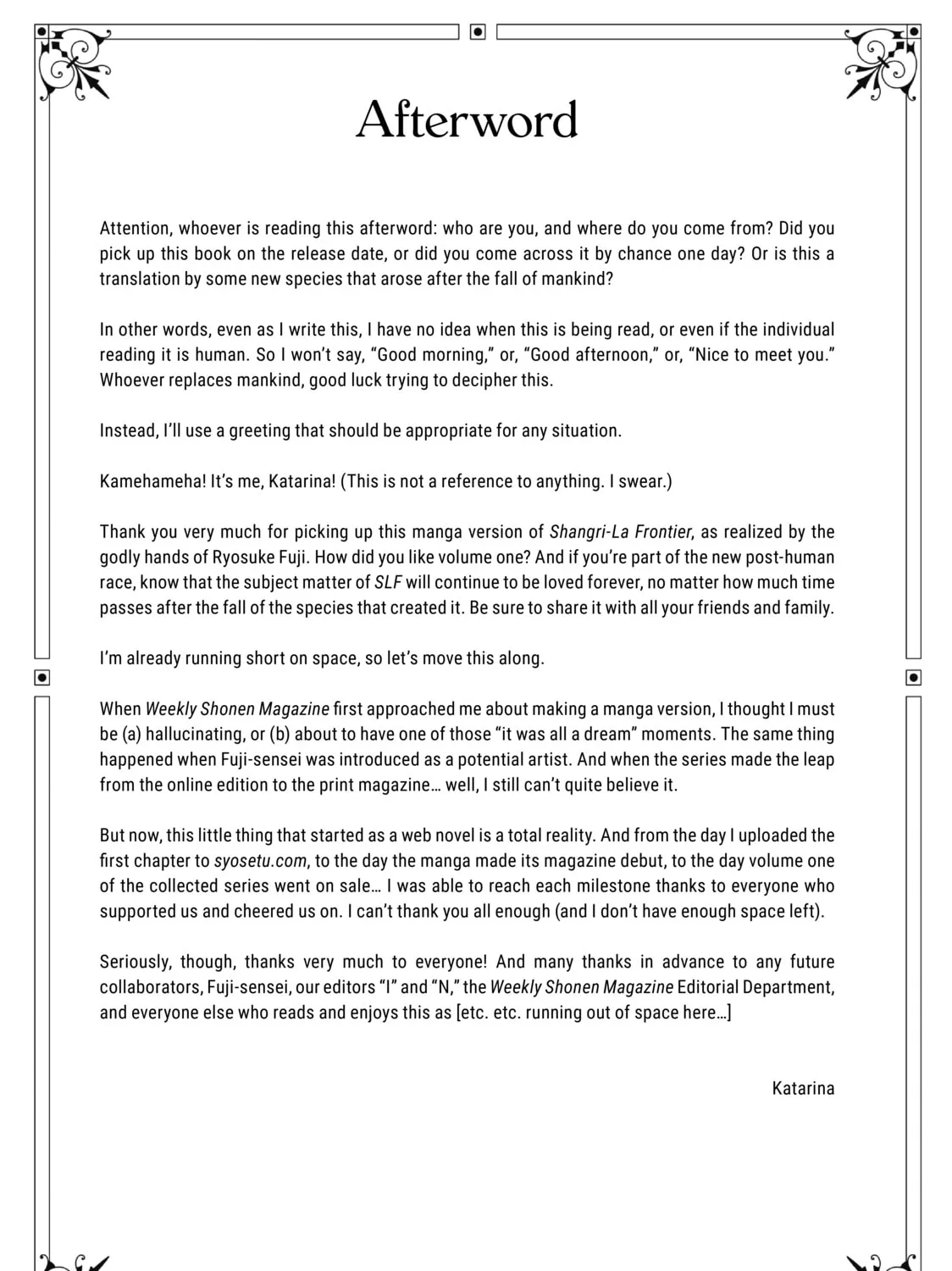 Read Shangri-La Frontier Manga Online