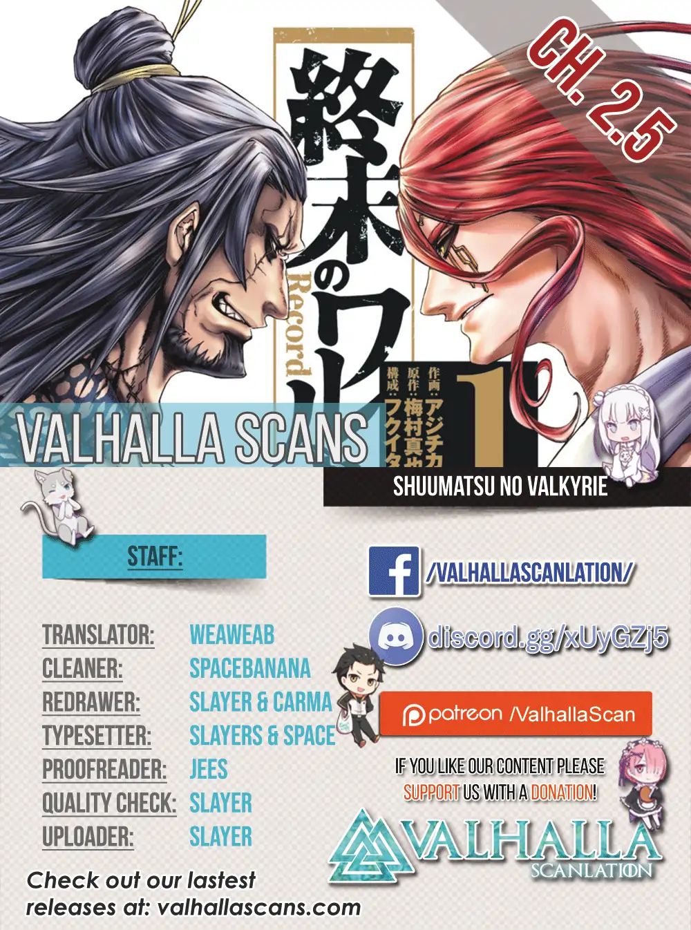 Read Shuumatsu no Valkyrie Manga Online