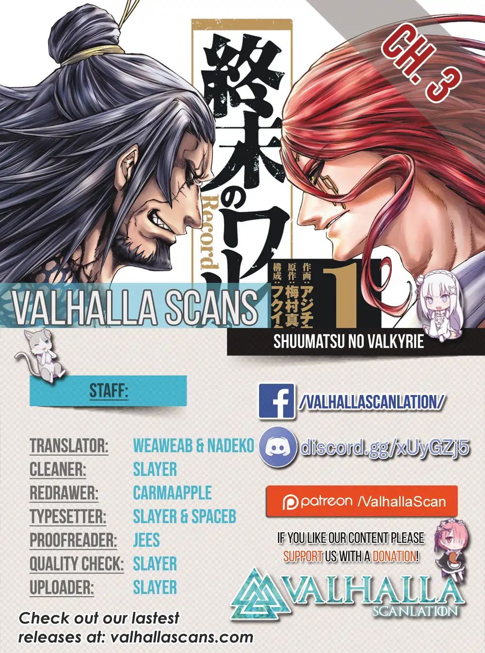 Read Shuumatsu no Valkyrie Manga Online