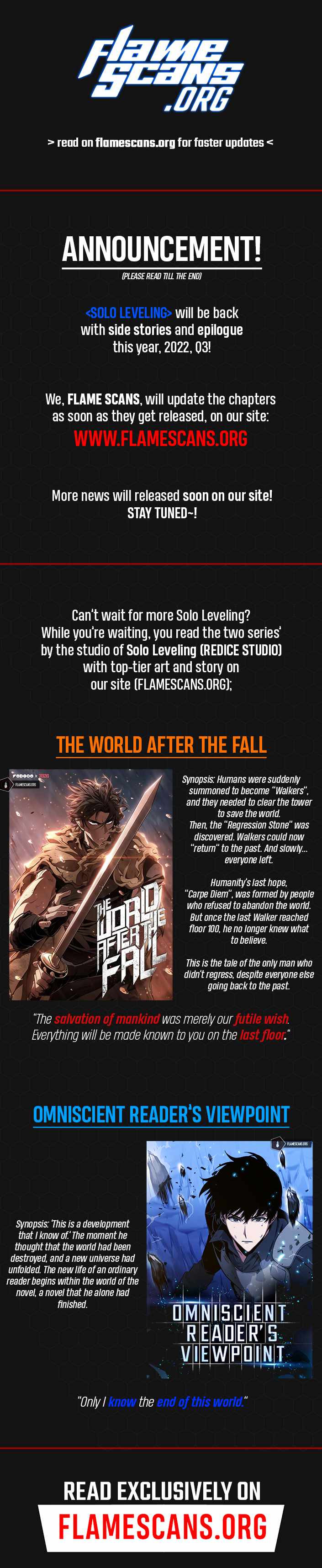 Read Solo Leveling Manga Online