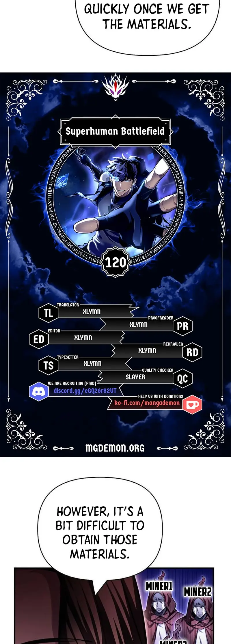 Read Superhuman Battlefield Manga Online