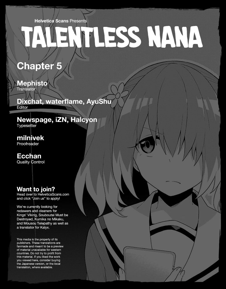 Read Talentless Nana Manga Online