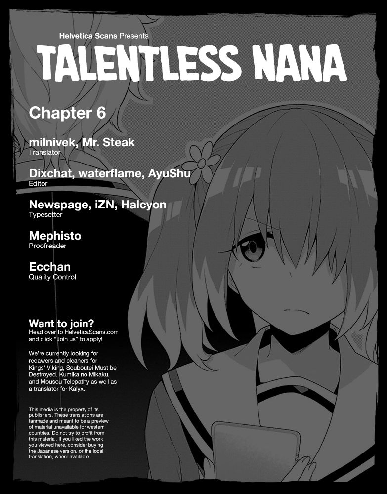 Read Talentless Nana Manga Online