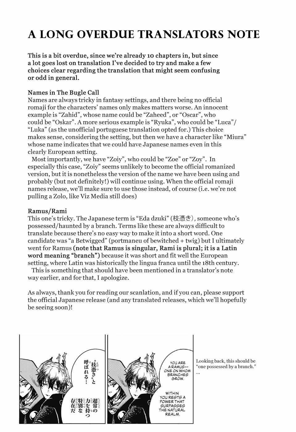 Read The Bugle Call Manga Online