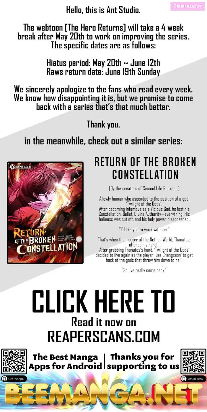 Read The Hero Returns Manga Online