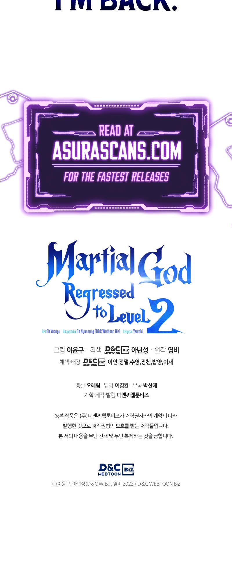 Read The Martial God who Regressed Back to Level 2 Manga Online