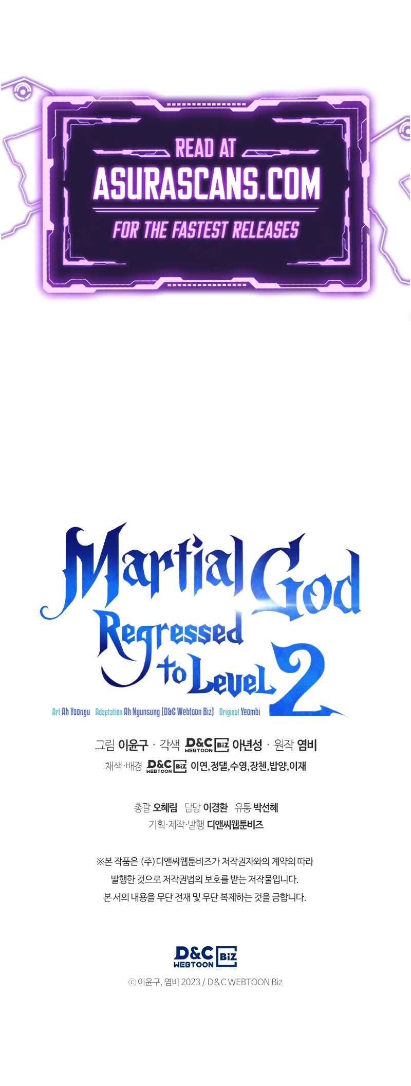 Read The Martial God who Regressed Back to Level 2 Manga Online