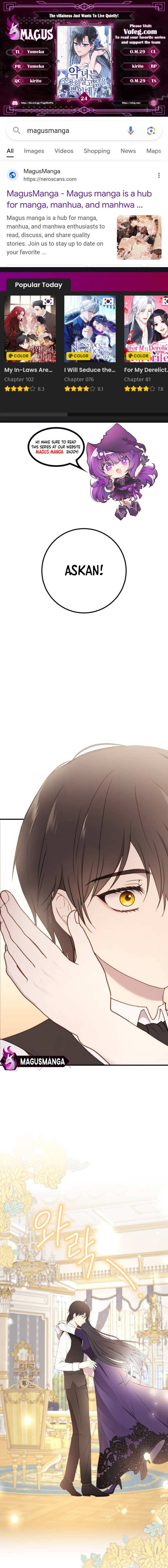 Read The Villainess Just Wants to Live in Peace! Manga Online