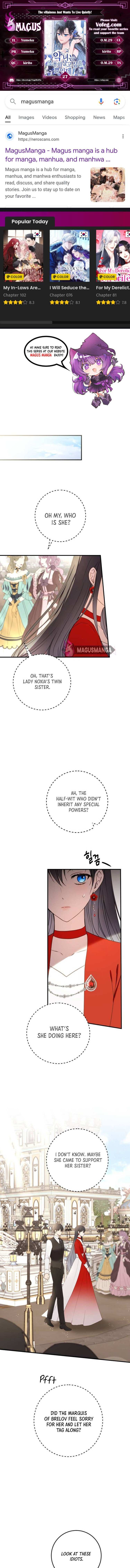 Read The Villainess Just Wants to Live in Peace! Manga Online