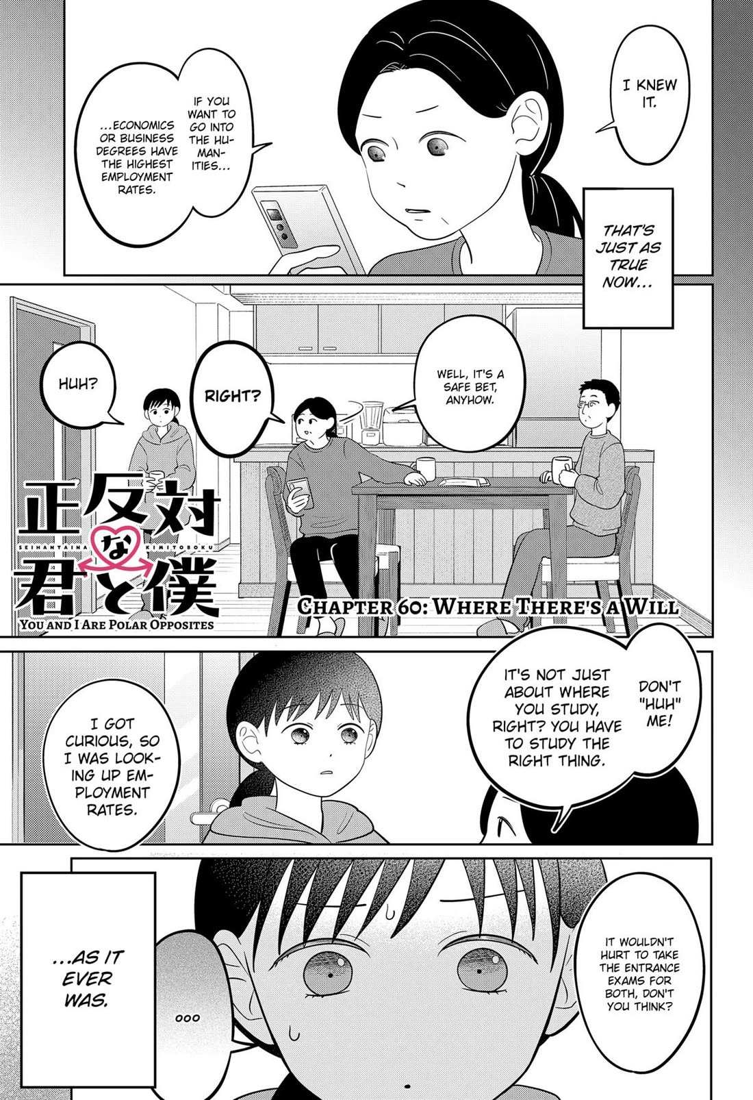 Read You and I are Polar Opposites Manga Online