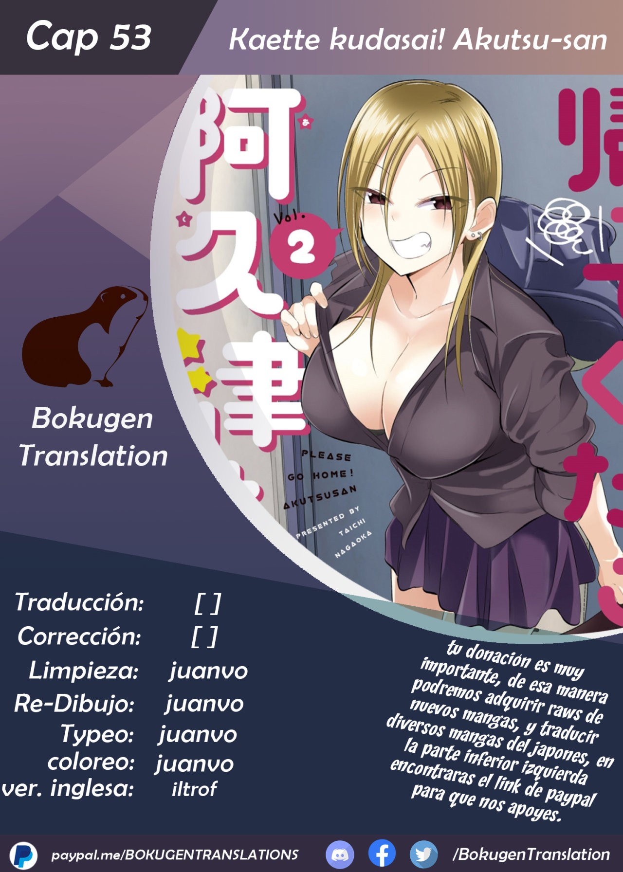 Read Kaette kudasai! Akutsu-san (es) Manga Online