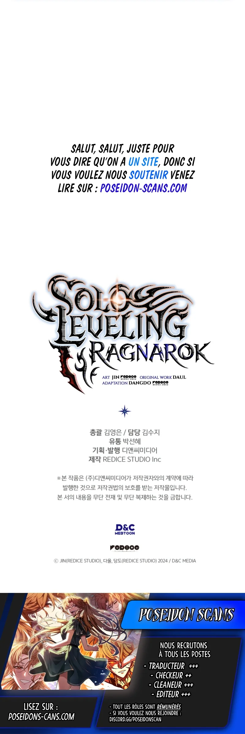 Read Solo Leveling Ragnarok (fr) Manga Online